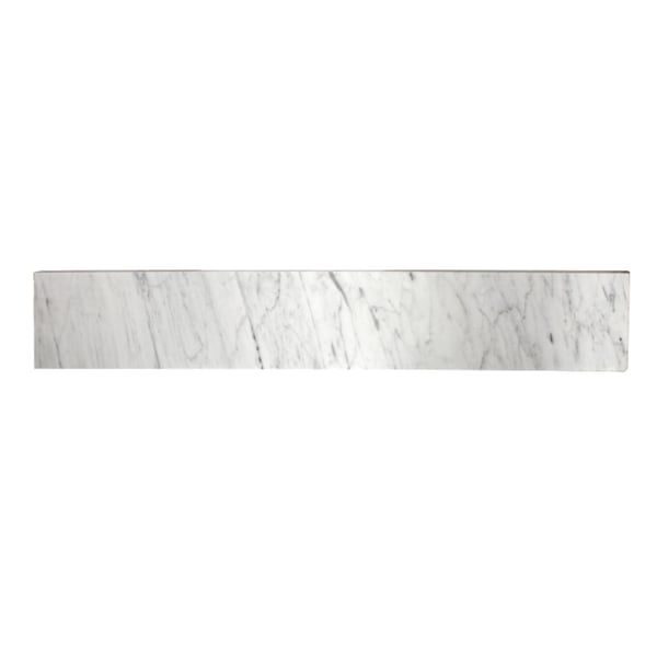 Fauceture Templeton 30" Carrara Marble Vanity Top Backsplash, Carrara White KVPB30MBS - main